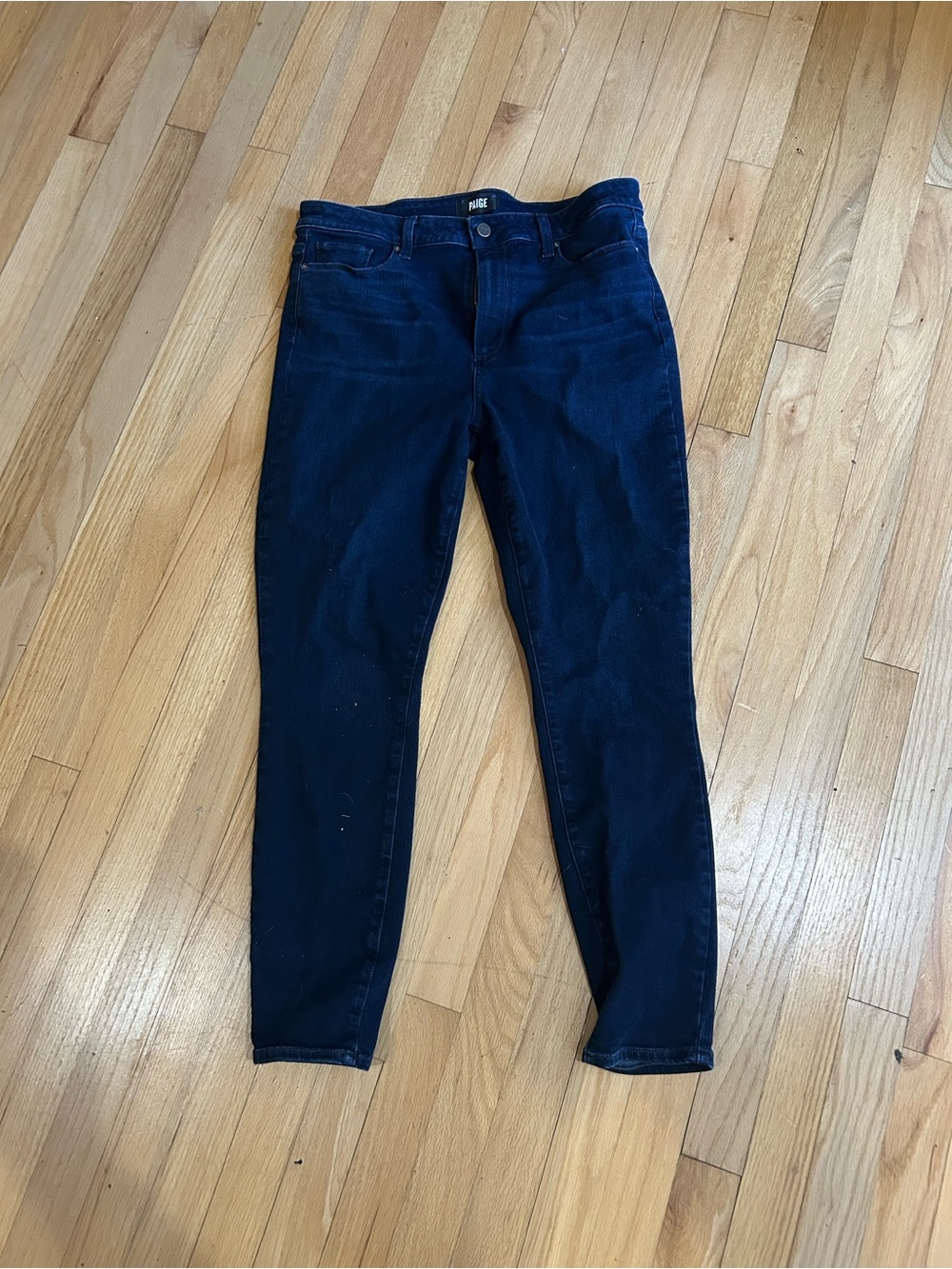 PAIGE Dark Navy Skinny Jeans